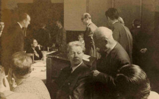 K.E. Løgstrup og Martin Heidegger i Marburg, 1959